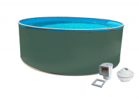 Бассейн Лагуна морозоустойчивый 3.00х1.25м круглый зеленый (скиммер, форсунка) 30018 Бассейн Лагуна морозоустойчивый 3.00х1.25м круглый зеленый (скиммер, форсунка) 30018